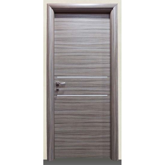 Immagine di PORTA LOREDANA SCRACHT GRIGIO BATT., REVERS., 68X214 CM, TELAIO PIATTO, ACC. CRS