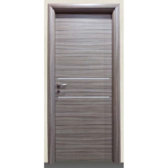 Immagine di PORTA LOREDANA SCRACHT GRIGIO BATT., REVERS., 78X214 CM, TELAIO PIATTO, ACC. CRS