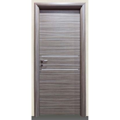 Immagine di PORTA LOREDANA SCRACHT GRIGIO BATT., REVERS., 88X214 CM, TELAIO PIATTO, ACC. CRS