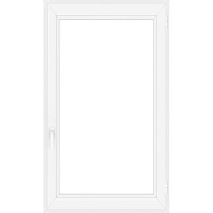 Immagine di FINESTRA PVC  80X120 CM 1 ANTA 6 CAMERE, DOPPIO VETRO, COLORE BIANCO