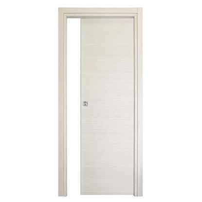 Immagine di PORTA AGATA REVERSIBILE COLOR ACERO NEVE, SCORREVOLE, 70X210 CM