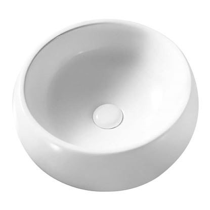 Immagine di LAVABO DA APPOGGIO MODELLO LA37, IN CERAMICA, COLORE BIANCO