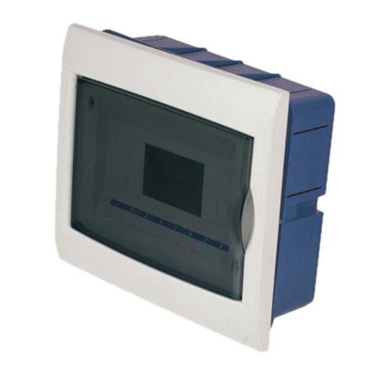 Immagine di  CENTRALINO INCASSO SPORTELLO TRASPARENTE, IP40, 8 MODULI