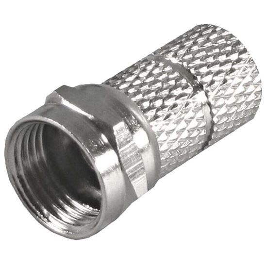Immagine di CONNETTORE TIPO F  PER CAVO Ø5 MM, 10 PEZZI