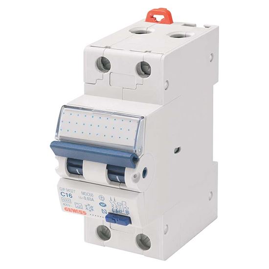 Immagine di INTERRUTTORE MAGNETOTERMICO GEWISS DIFFERENZIALE 1P+N 10A 4,5KA 30MA