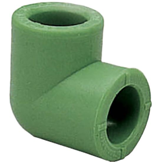 Immagine di GOMITO 90° LISCIO PPR, FF Ø 20 MM, CONFEZIONE 10 PZ