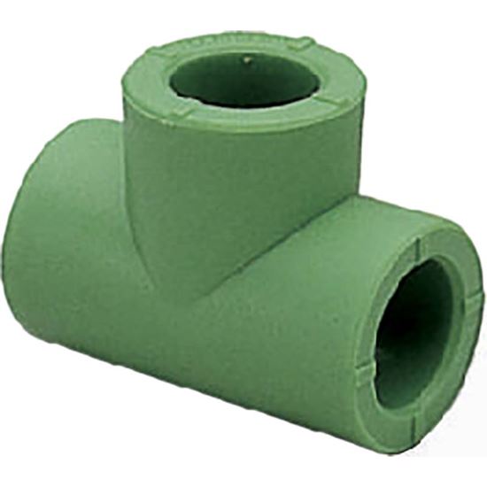 Immagine di TEE 90° LISCIO PPR, FF Ø 20 MM, CONFEZIONE 10 PZ