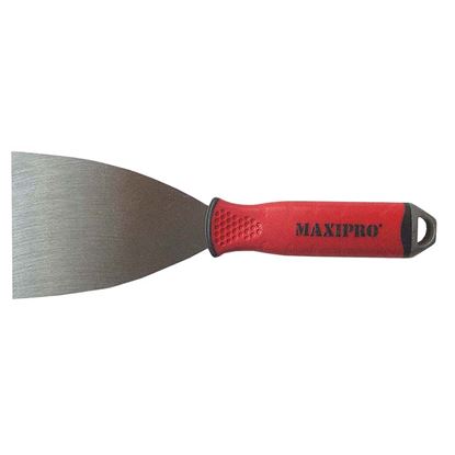 Immagine di SPATOLA USA MANICO IN GOMMA , ACCIAIO INOX, 50 MM