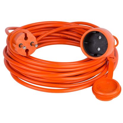 Immagine di CAVO LISCIO 2X1,5 MM², SPINA E PRESA SHUKO, COLORE ARANCIONE, 15 MT