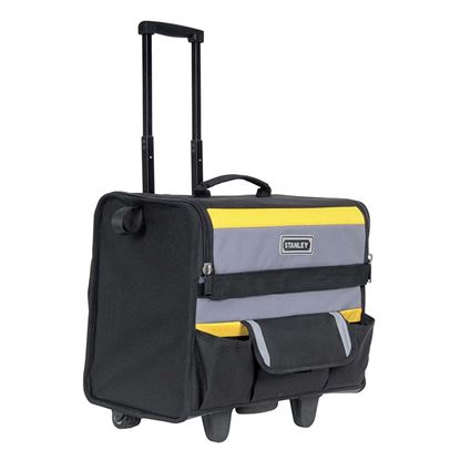 Immagine di TROLLEY IN TESSUTO, STRUTTORA RIGIDA, ALLOGGIAMENTO PER LETTROUTENSILI, SEPARATORE INTERNO,  43X33X45 CM