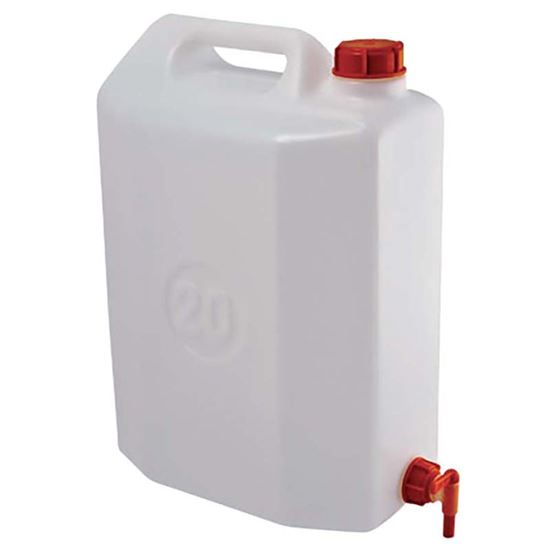 Immagine di TANICA CON RUBINETTO PEHD, COLORE NEUTRO, 20 LT