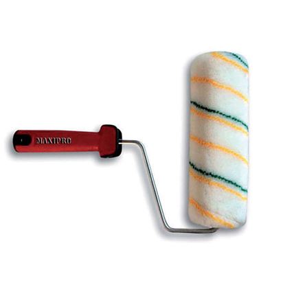 Immagine di RULLO TERMOBETA, VERDE/GIALLO, GAMBO GALVANIZZATO ARGENTO, MANICO SOFT TOUCH A VITE, 22 CM