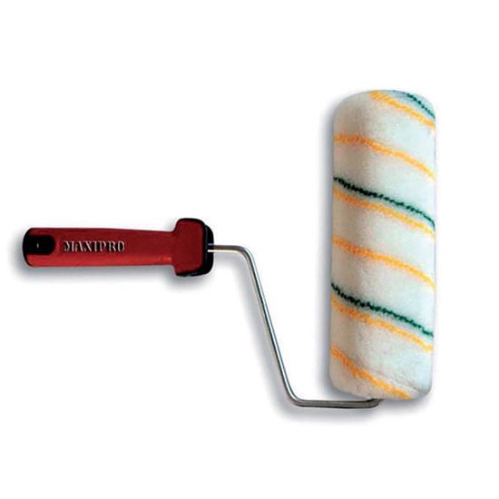 Immagine di RULLO TERMOBETA, VERDE/GIALLO, GAMBO GALVANIZZATO ARGENTO, MANICO SOFT TOUCH A VITE, 22 CM
